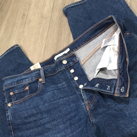 Levi’s “Wedgie Straight” High Rise NWT Medium Wash Ankle Jeans size 20W - Picture 9 of 13